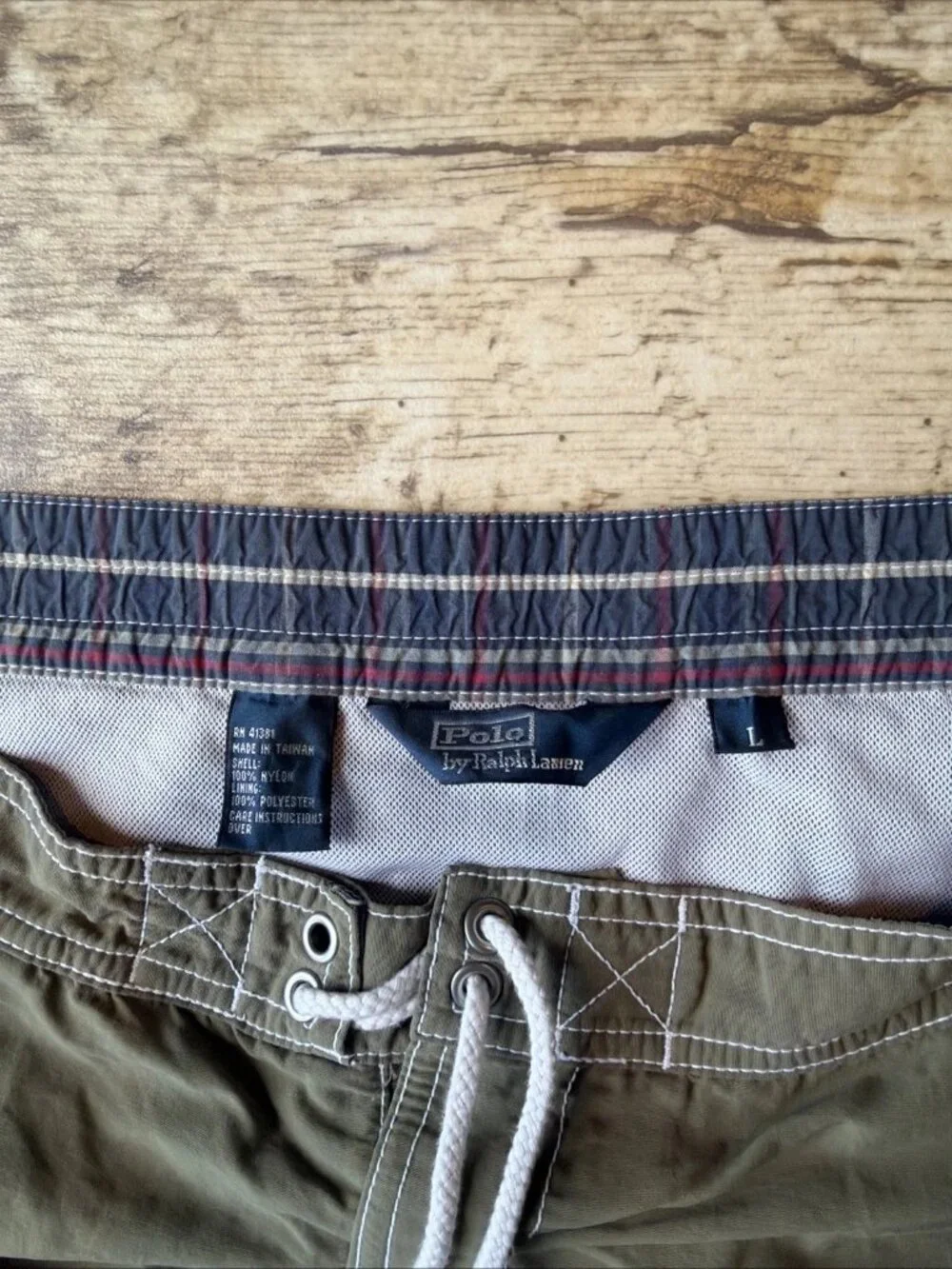 POLO RALPH LAUREN Swimwear Trunks Olive Green Men's Large
